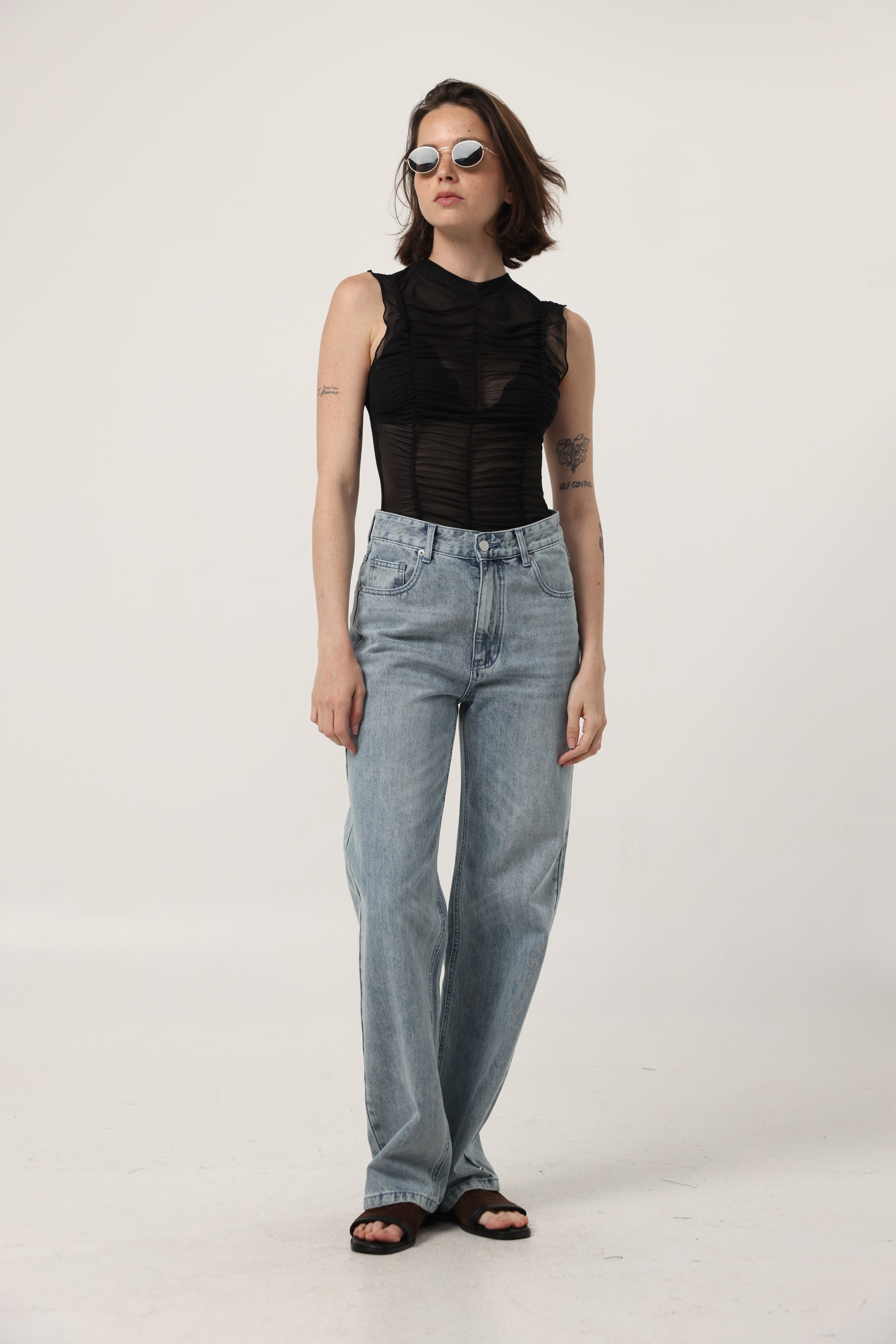 Touch Black Mesh Tank – SEESTARZ