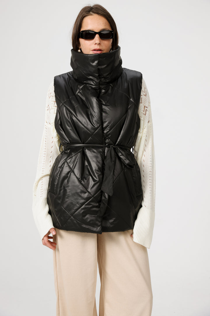 Find Black Quilted Vest