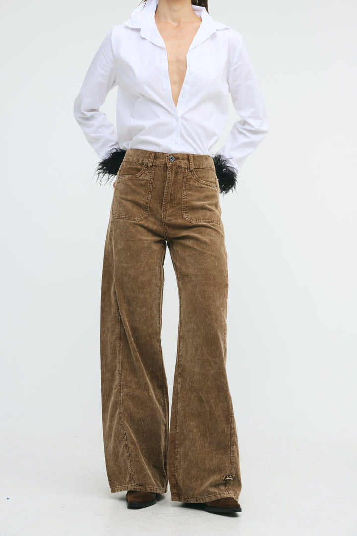 Star 546 Brown Corduroy Denim