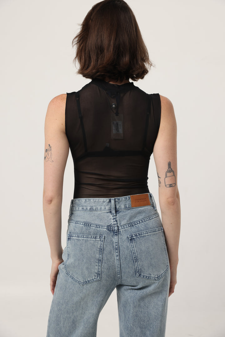 Touch Black Mesh Tank