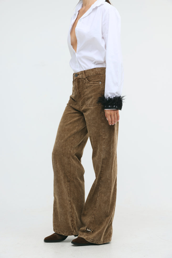 Star 546 Brown Corduroy Denim