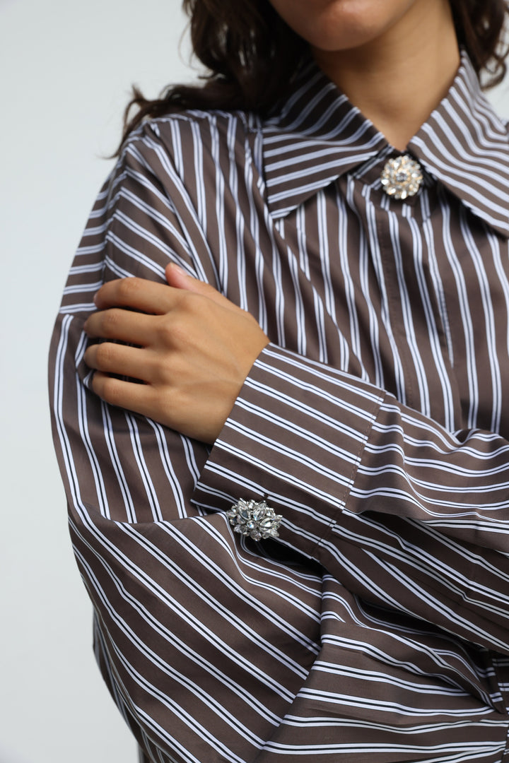 Crystal Daisy Button