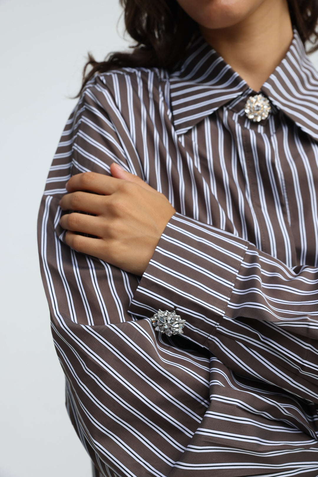Crystal Daisy Button