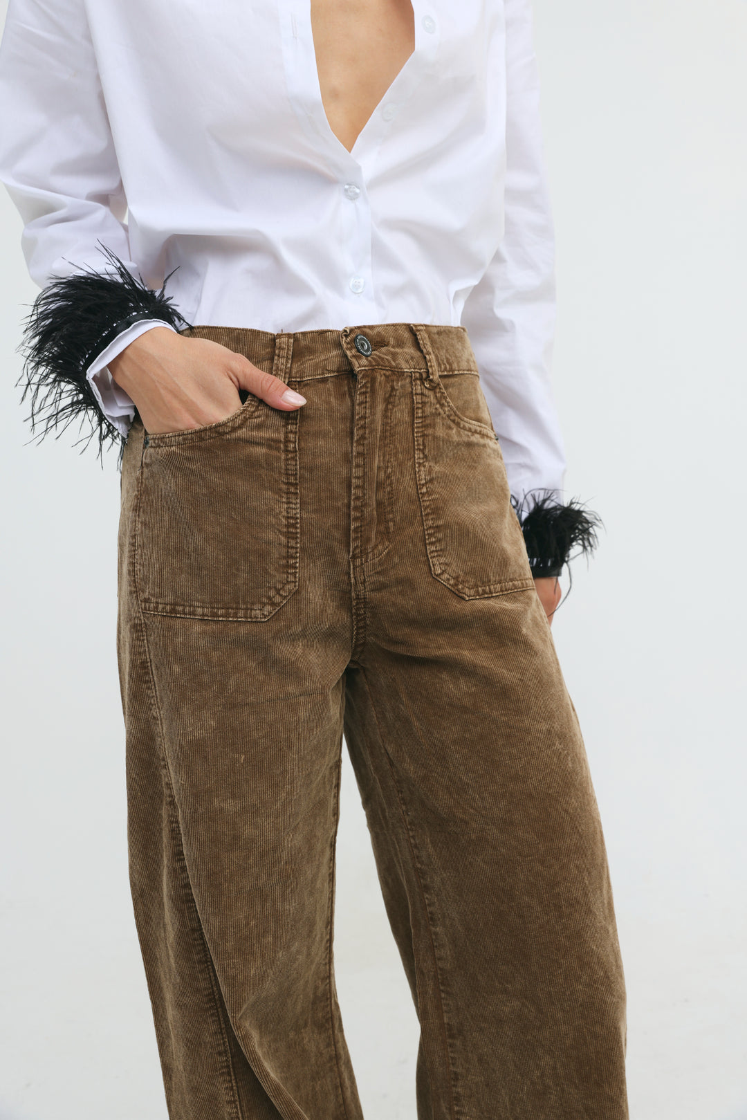 Star 546 Brown Corduroy Denim