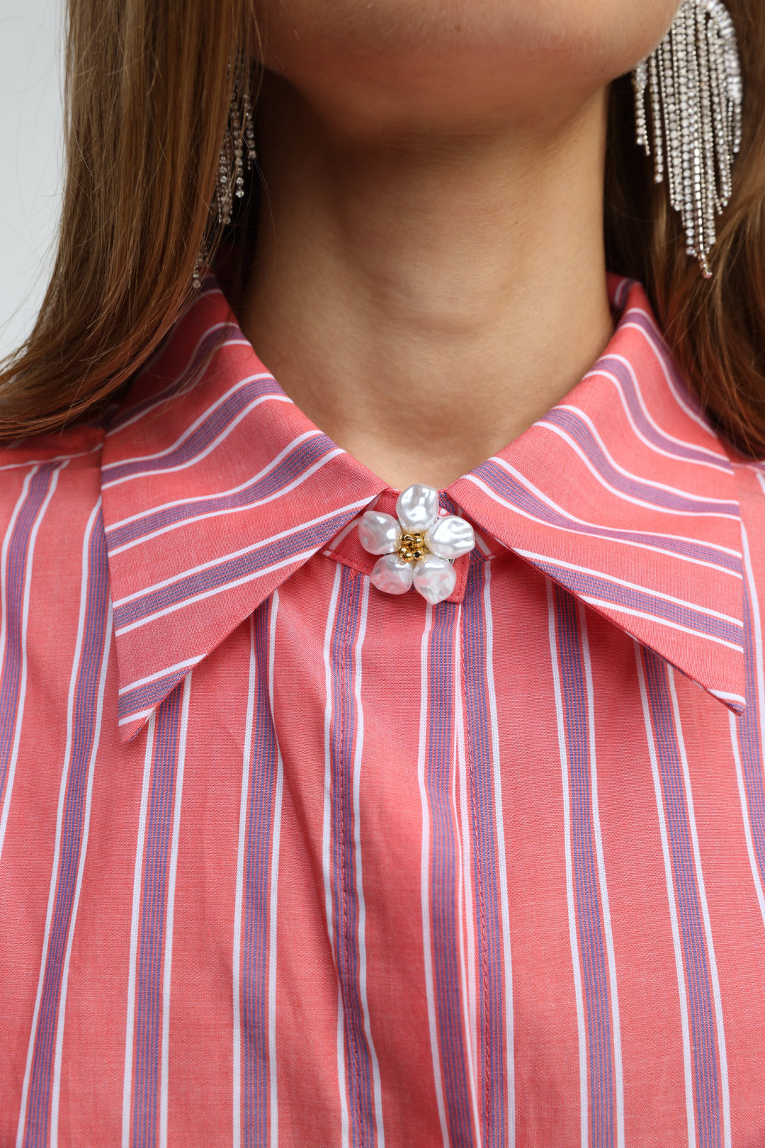 Pearl Petal Flower Button