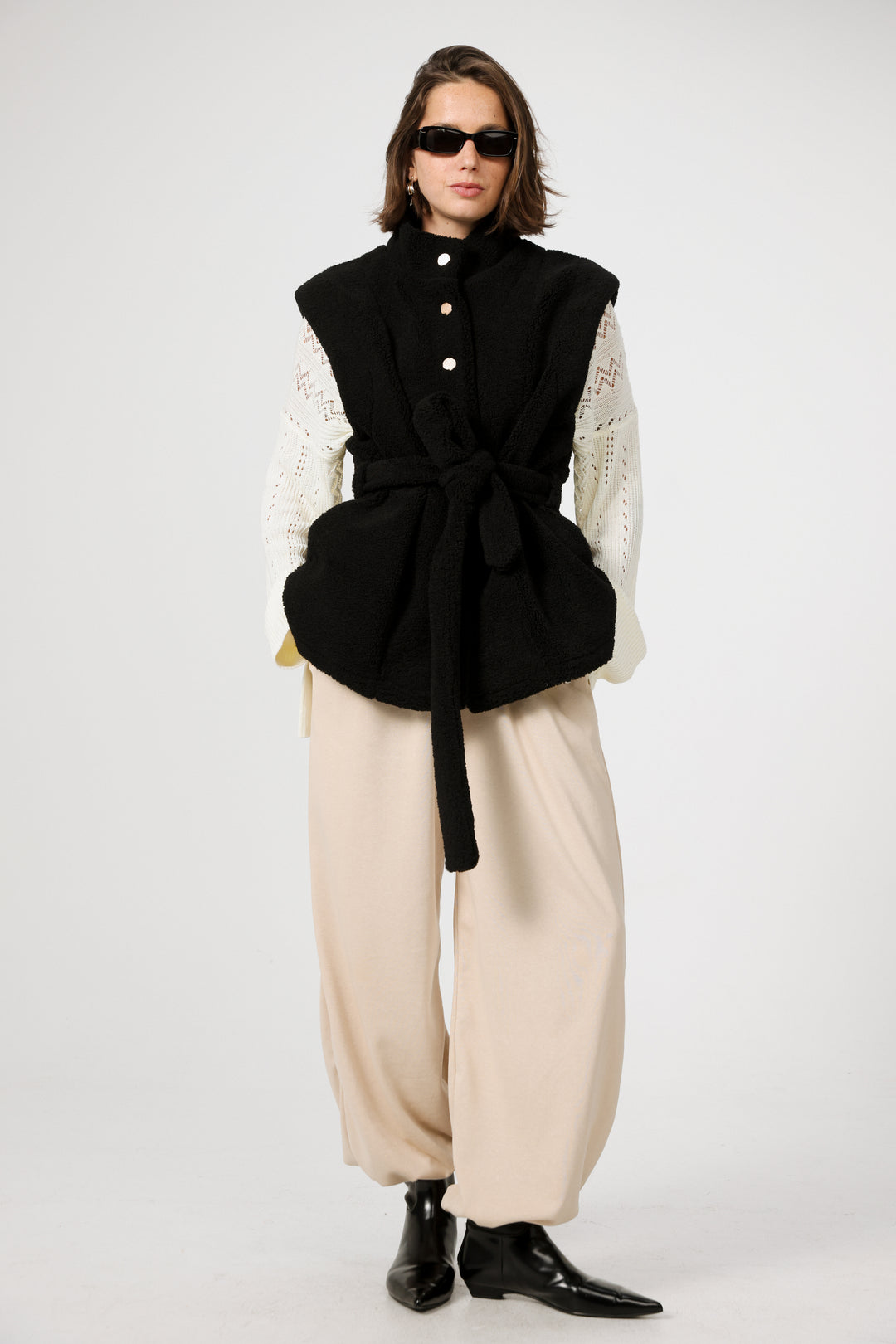 Coziness Black Vest