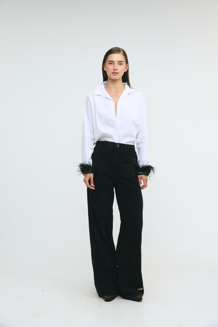 Star 546 Black Corduroy Denim