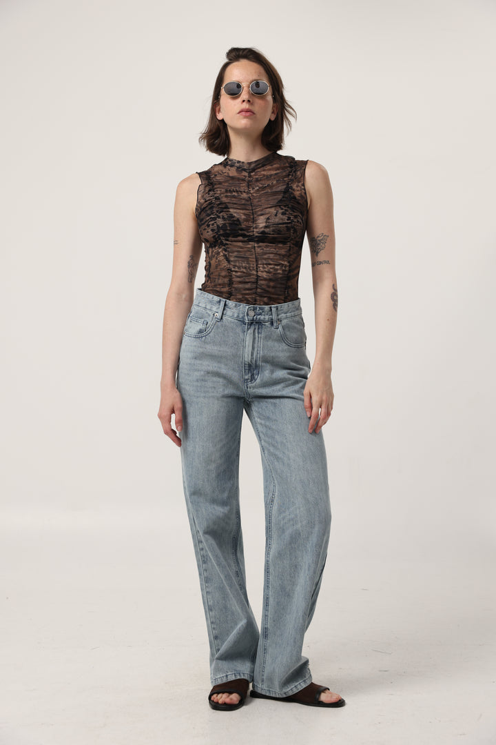 Touch Leopard Mesh Tank