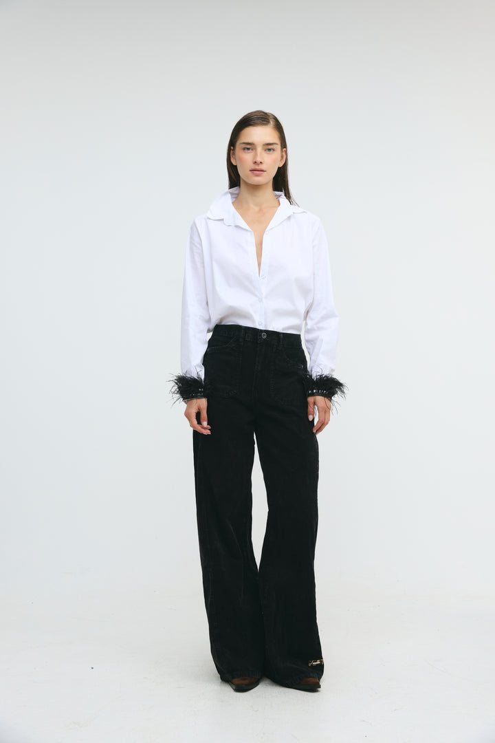 Star 546 Black Corduroy Denim