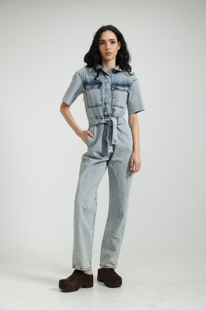 Lev Light Denim Jumpsuit
