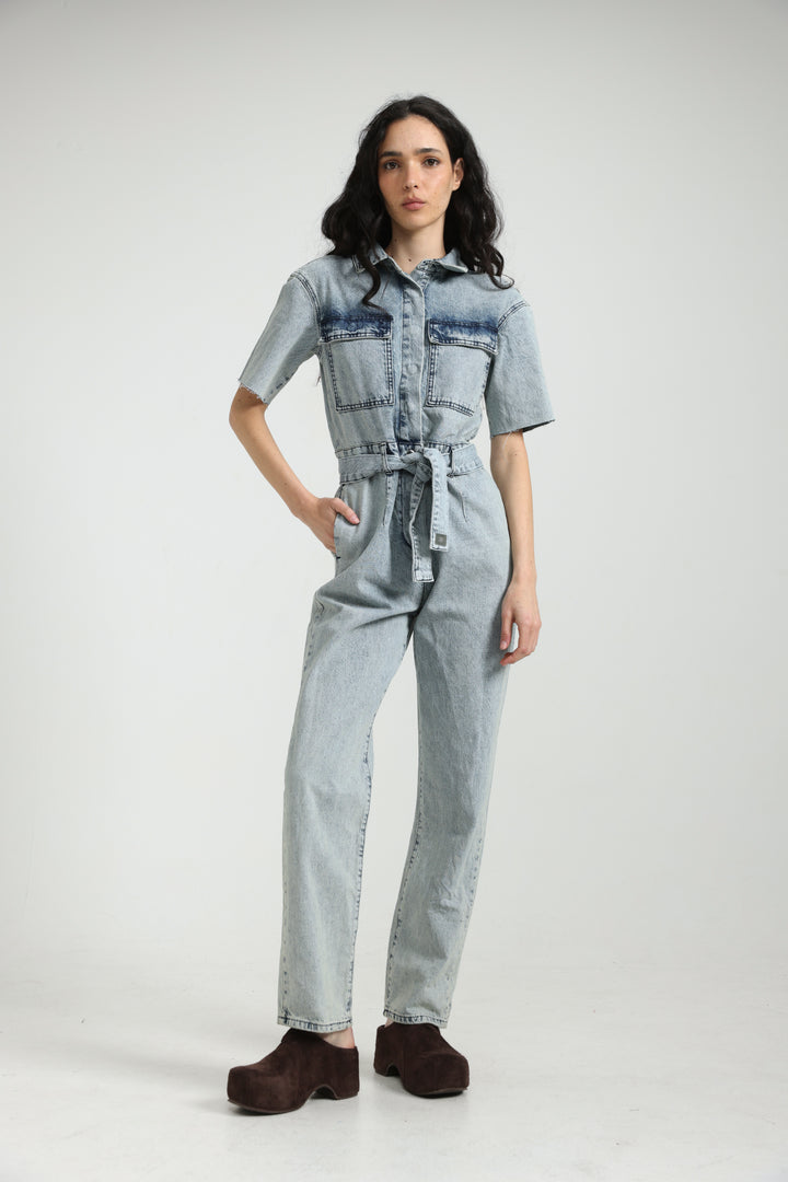 Lev Light Denim Jumpsuit