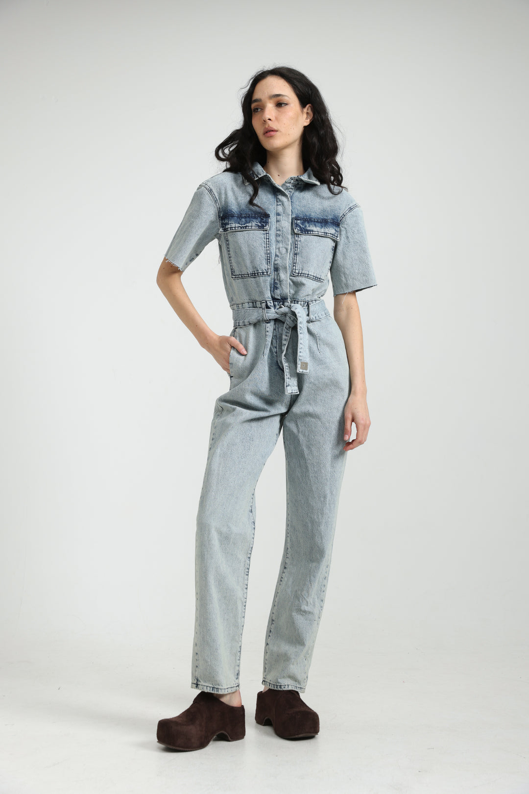 Lev Light Denim Jumpsuit