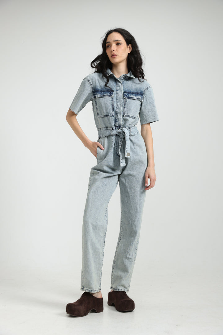 Lev Light Denim Jumpsuit