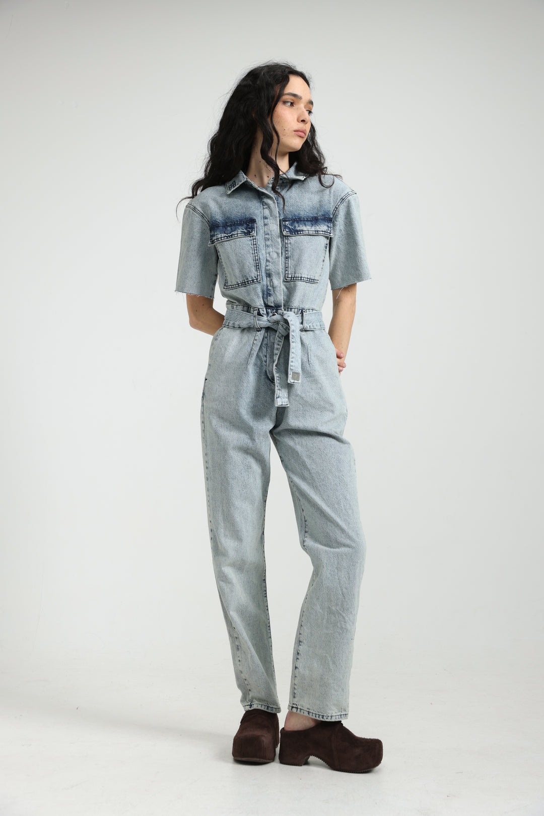 Lev Light Denim Jumpsuit