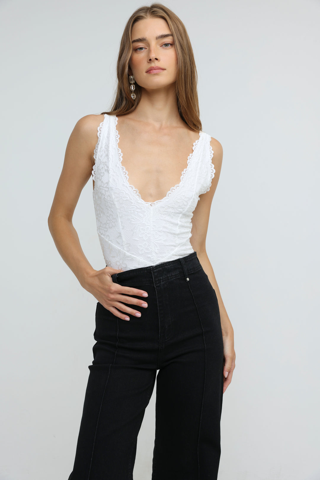 Late White Bodysuit