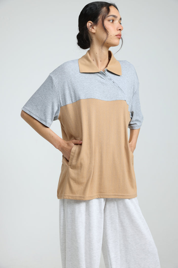 Spoken Camel Polo T-Shirt