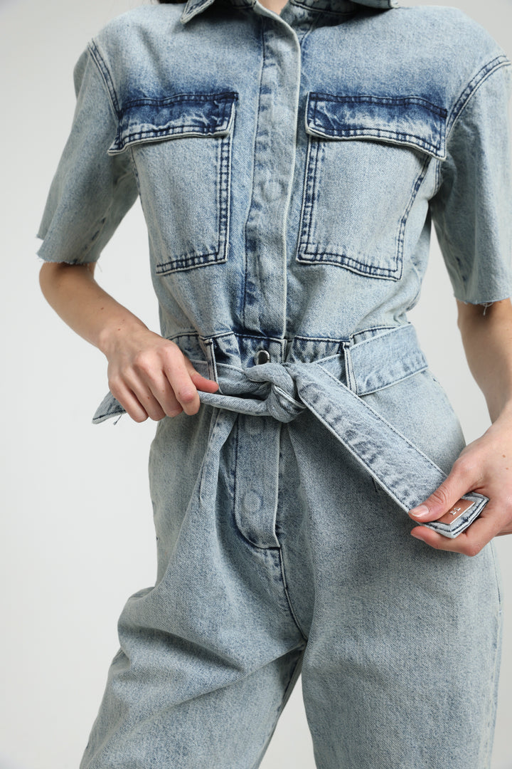 Lev Light Denim Jumpsuit