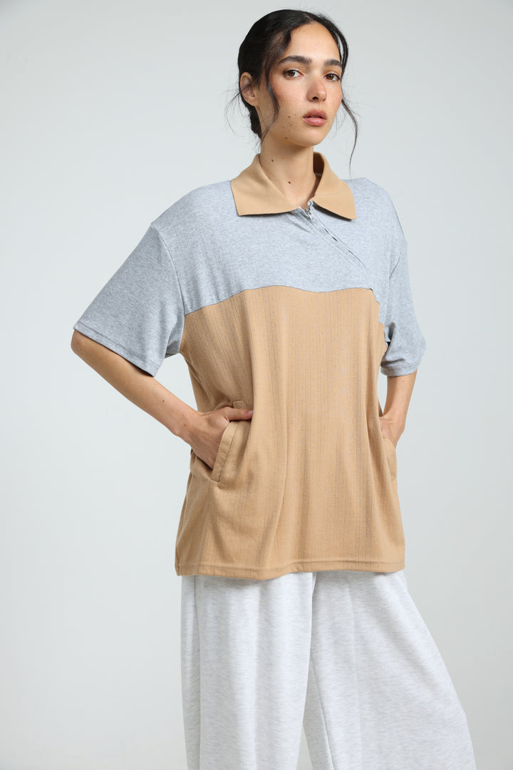 Spoken Camel Polo T-Shirt