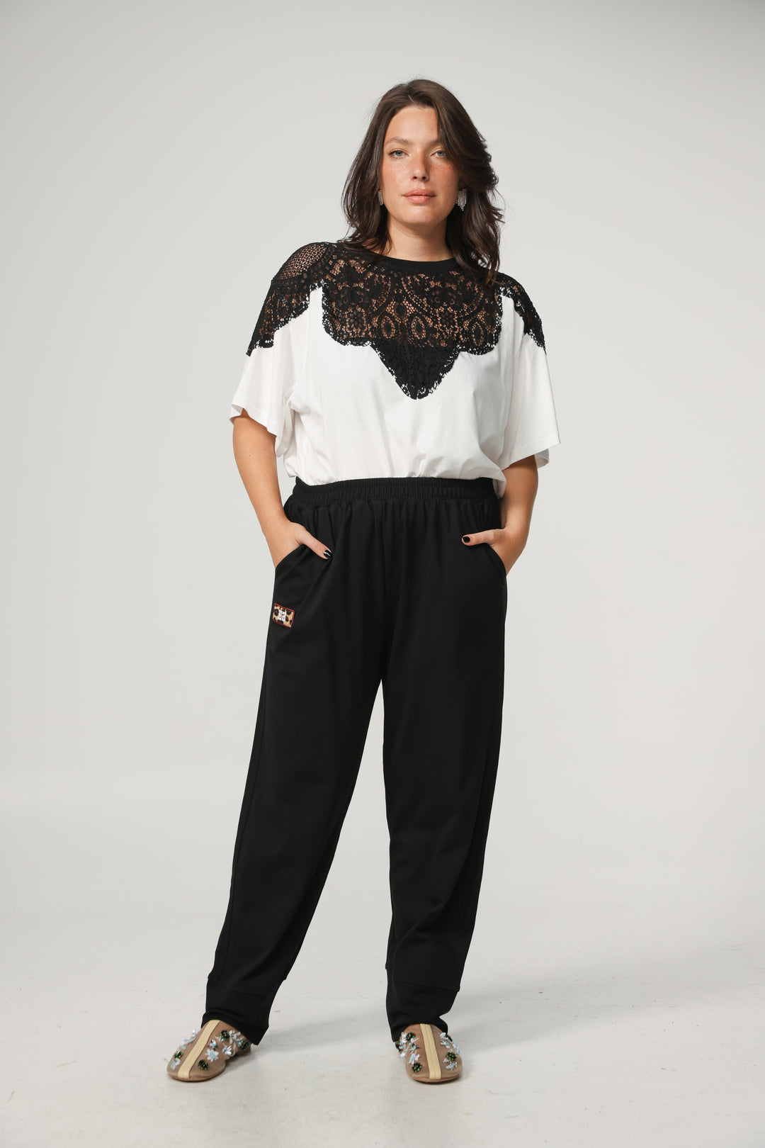 Lion Leopard Lace T-Shirt