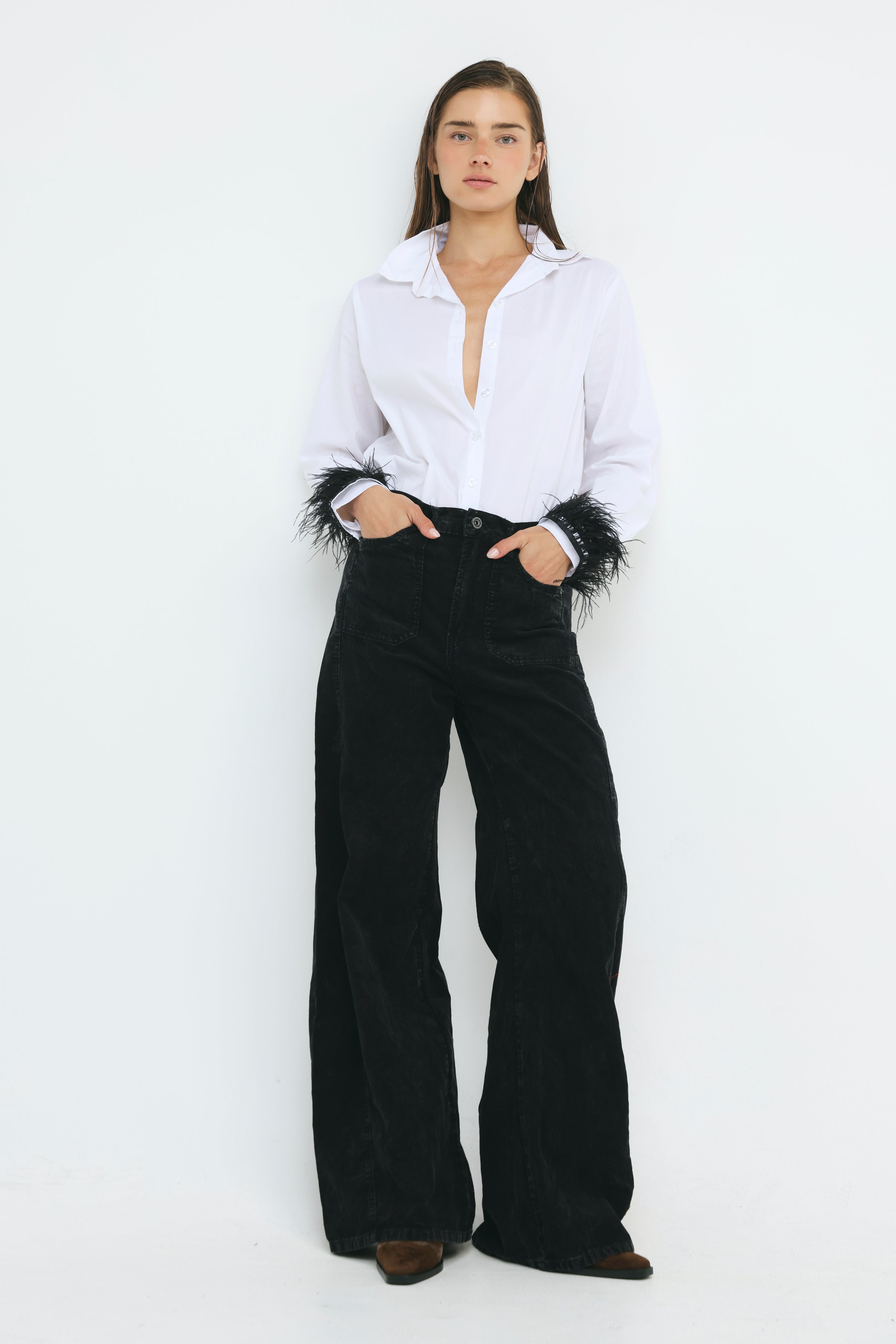 Star 546 Black Corduroy Denim – SEESTARZ