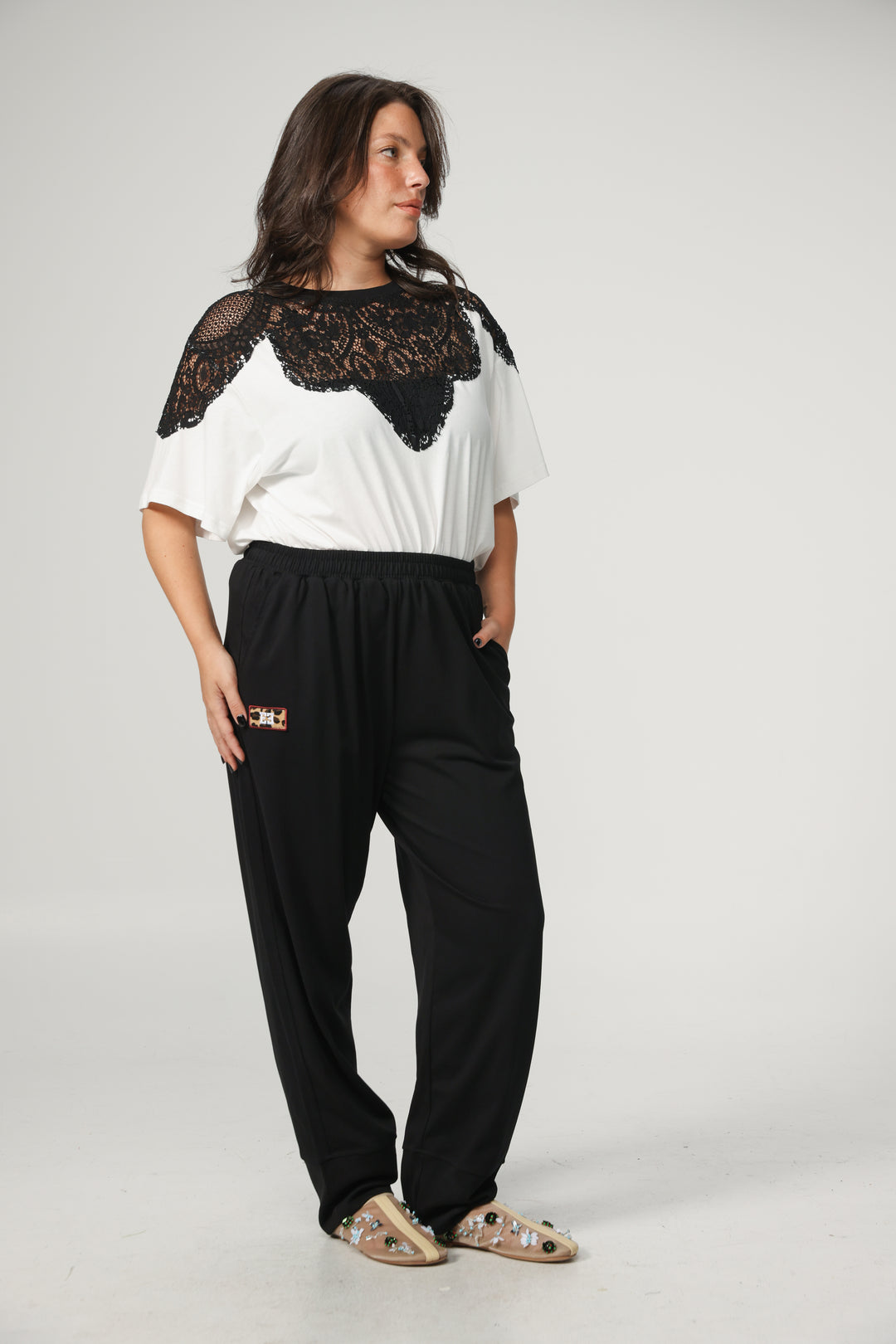 Lion Leopard Lace T-Shirt