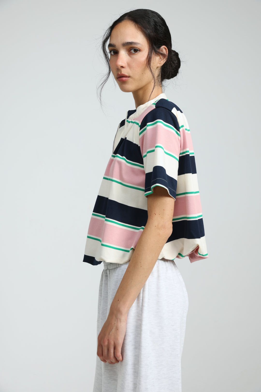 Charm Pink Striped Polo