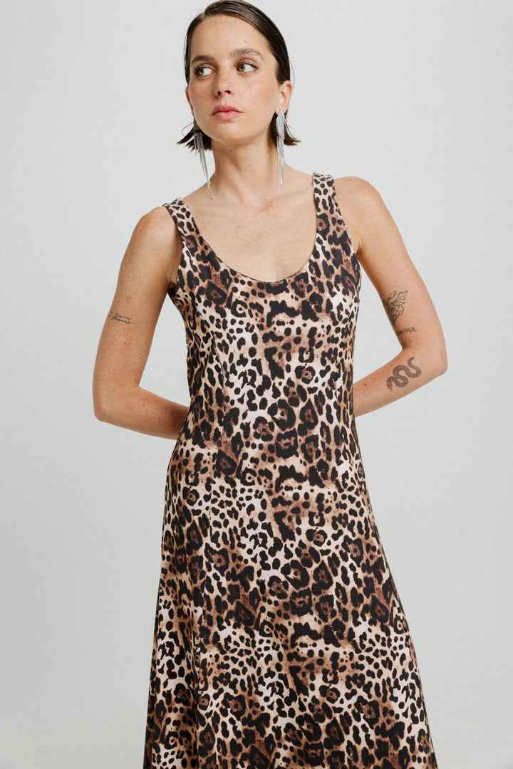 Corset Leopard Dress