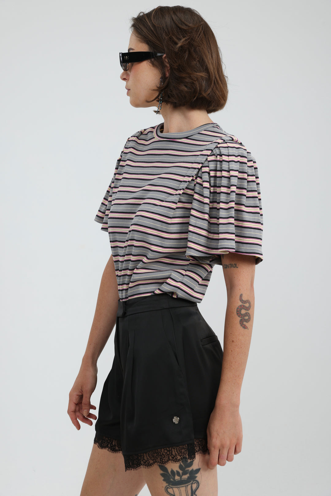 First Grey Stripes T-Shirt