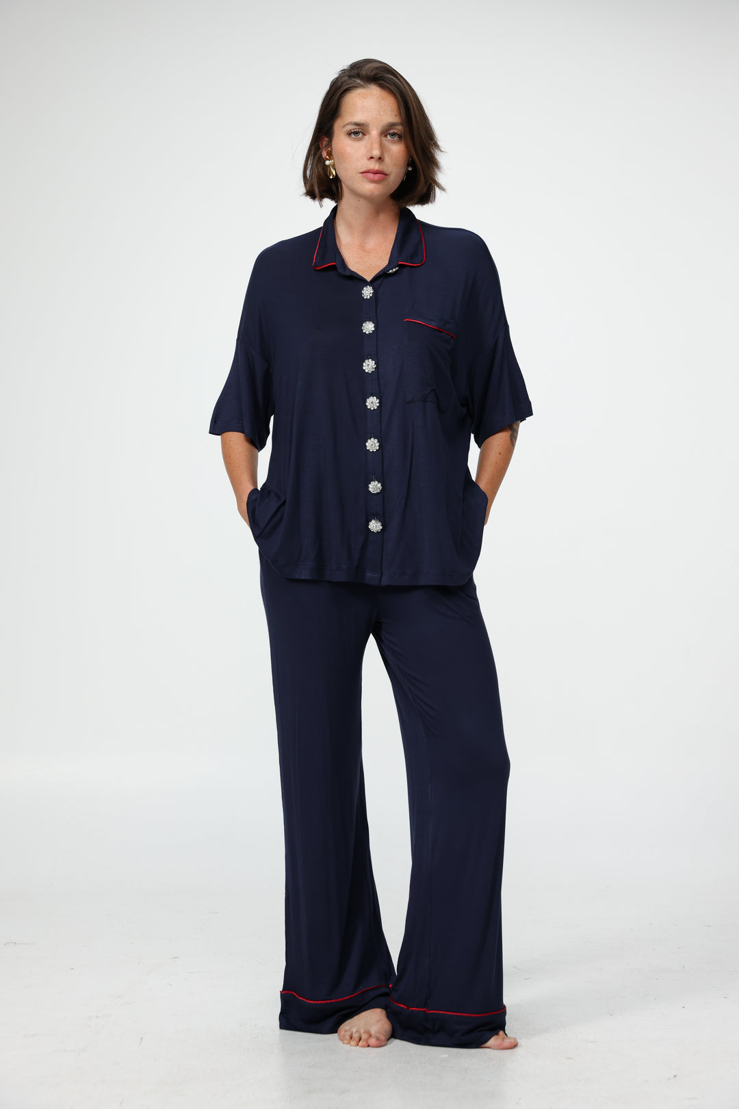 Digi Navy Pajama Set – SEESTARZ - Main Image