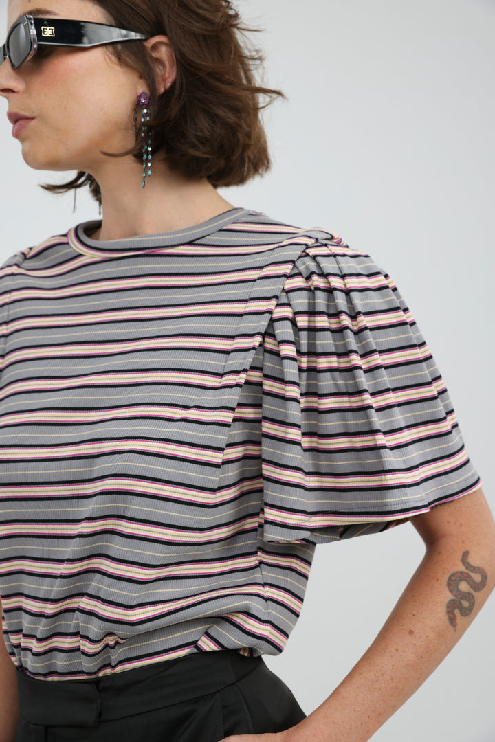 First Grey Stripes T-Shirt