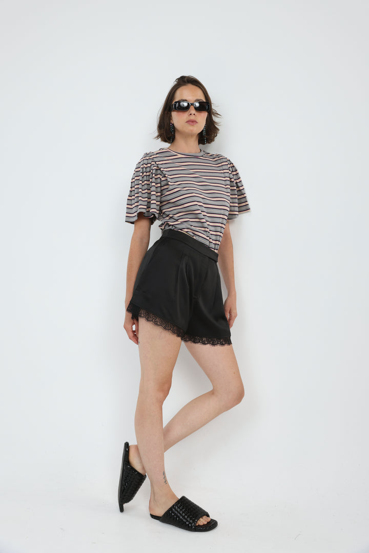 First Grey Stripes T-Shirt