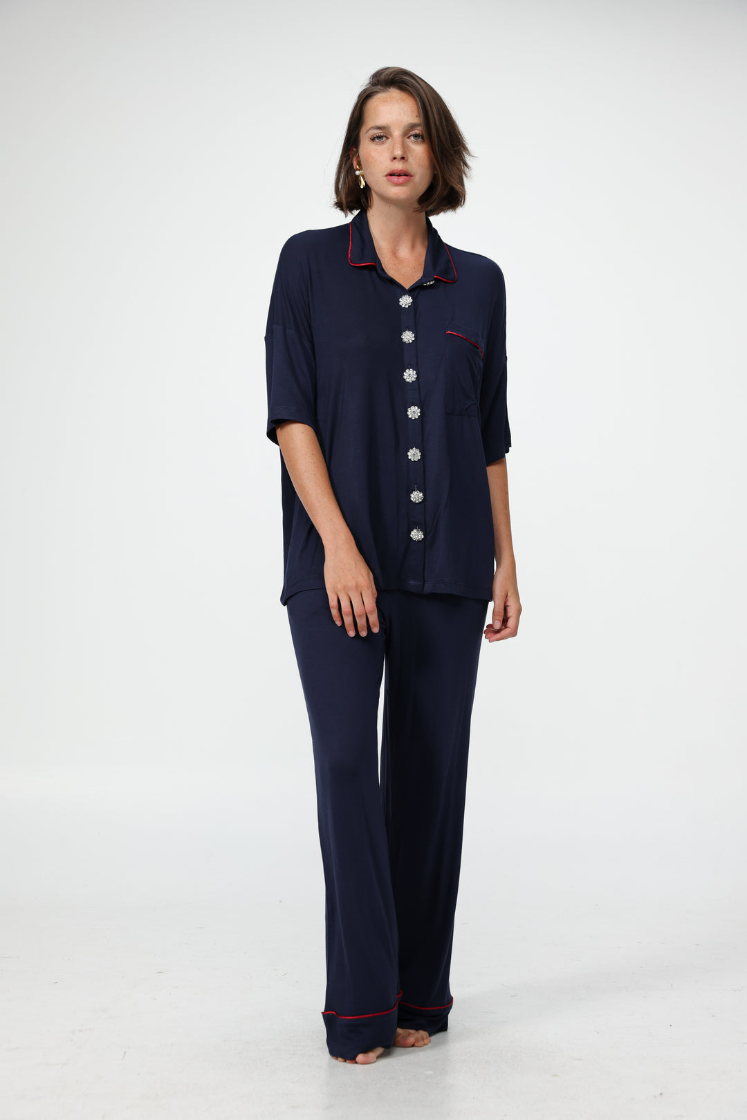 Digi Navy Pajama Set