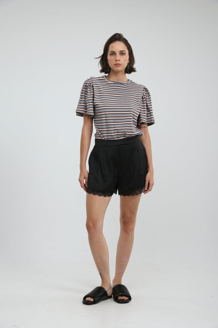 First Grey Stripes T-Shirt