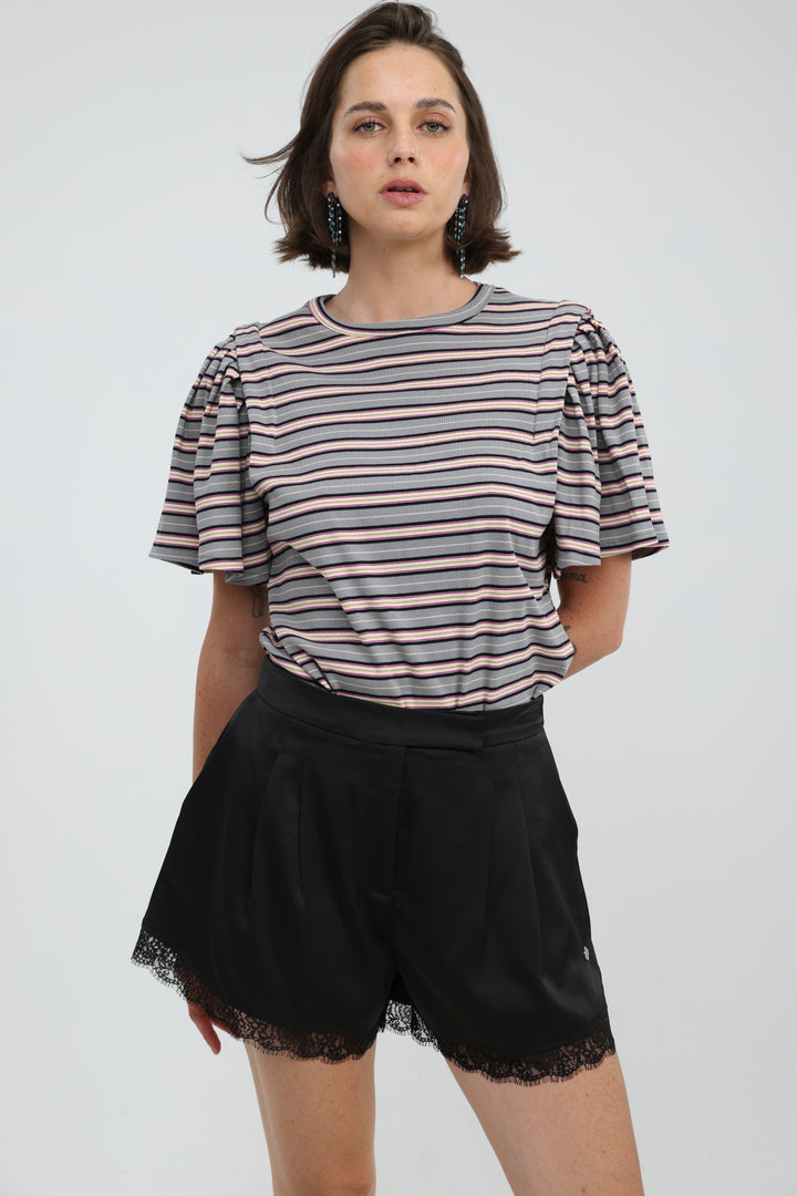 First Grey Stripes T-Shirt