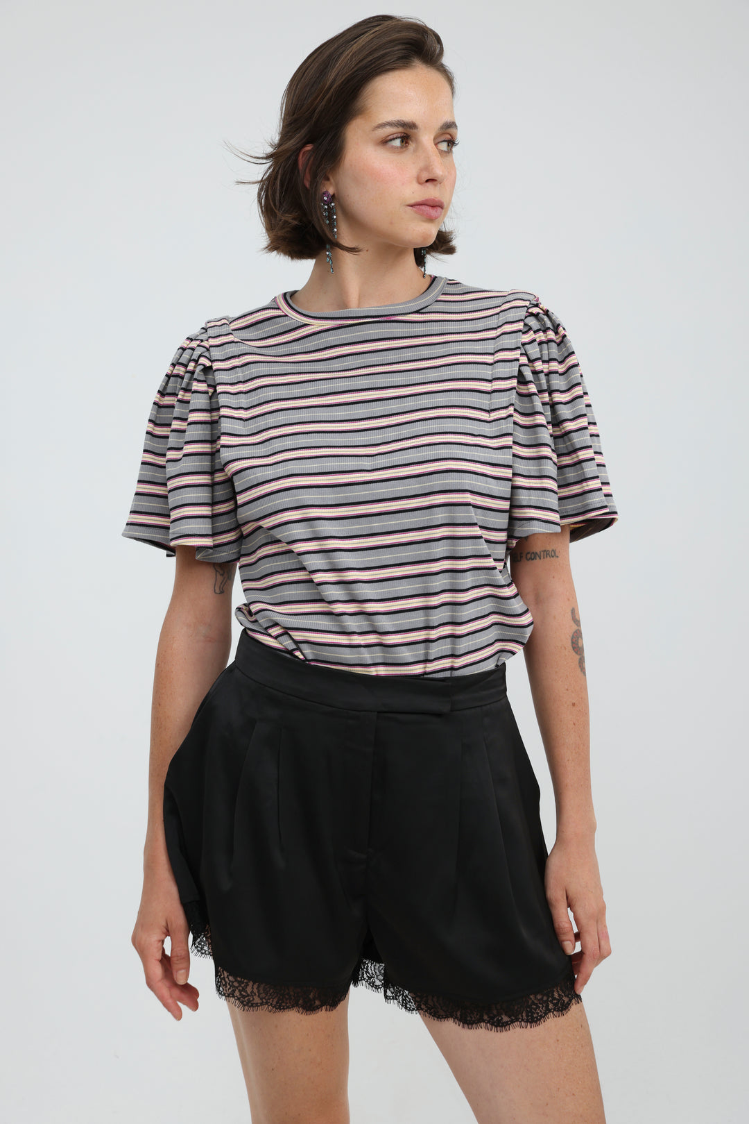 First Grey Stripes T-Shirt