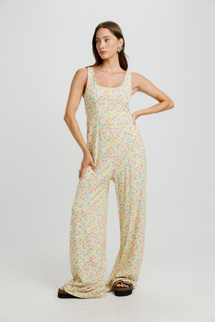 Corset Floral Jumpsuit