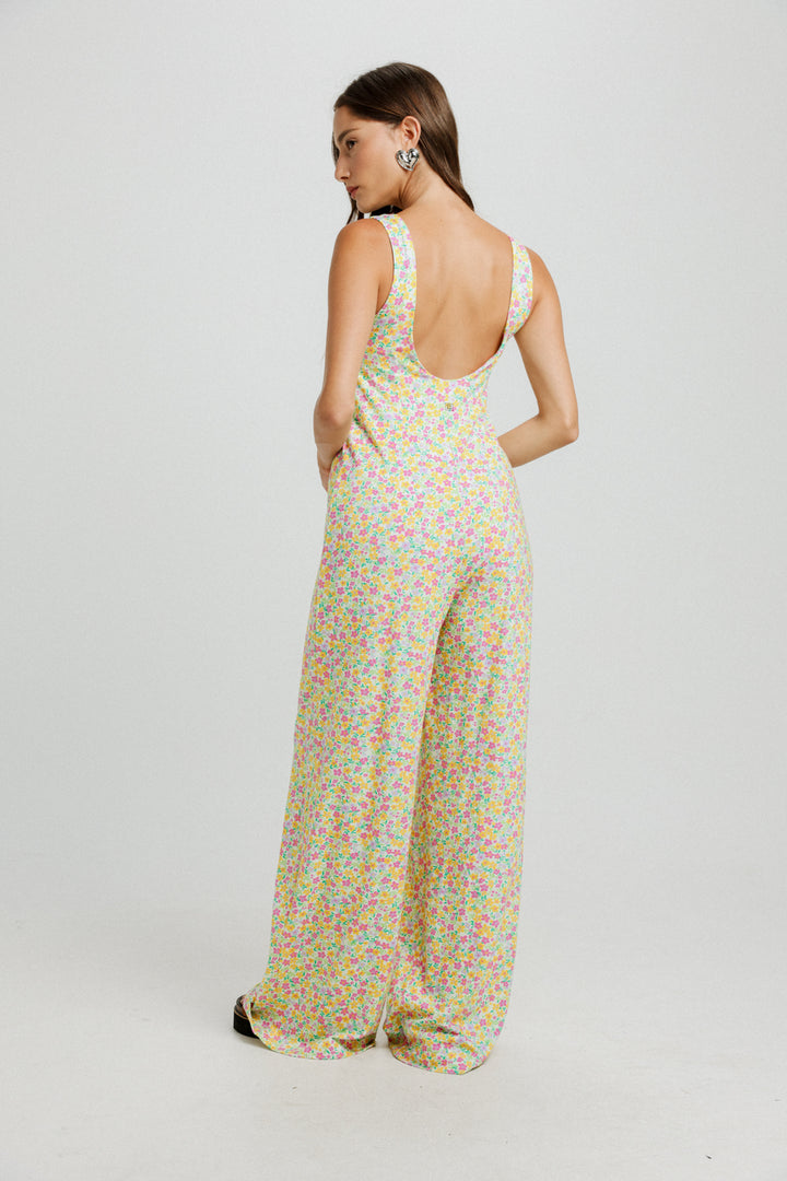 Corset Floral Jumpsuit