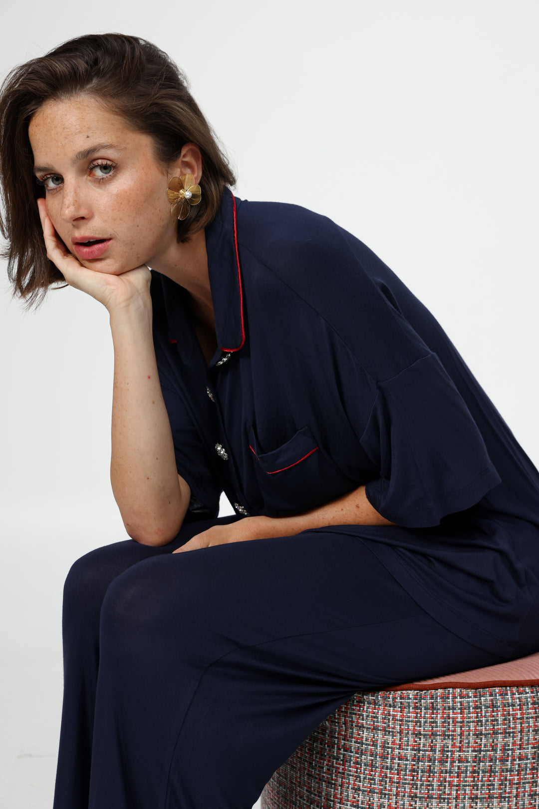 Digi Navy Pajama Set