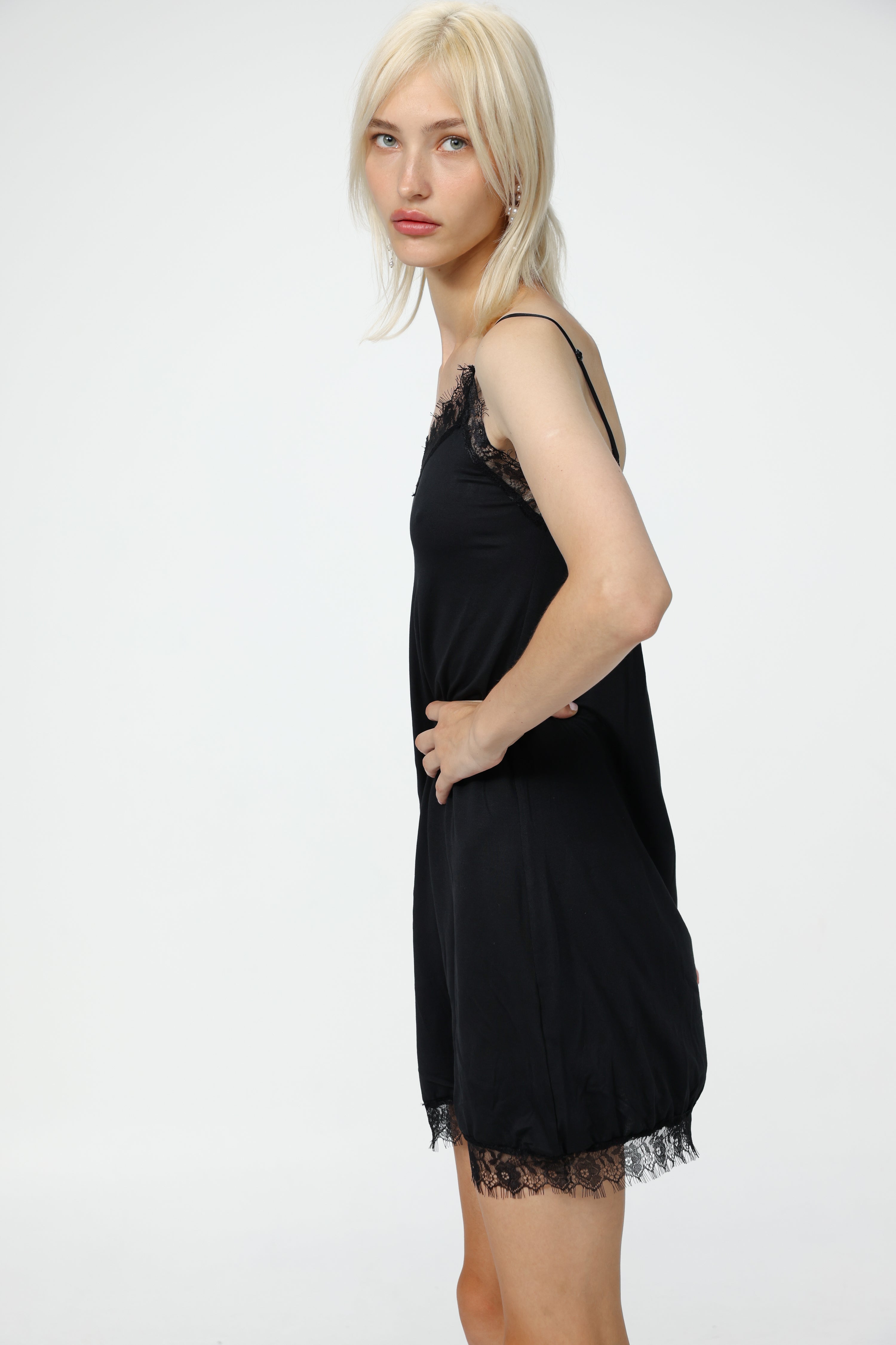 Pinkoo Black Slip Dress – SEESTARZ