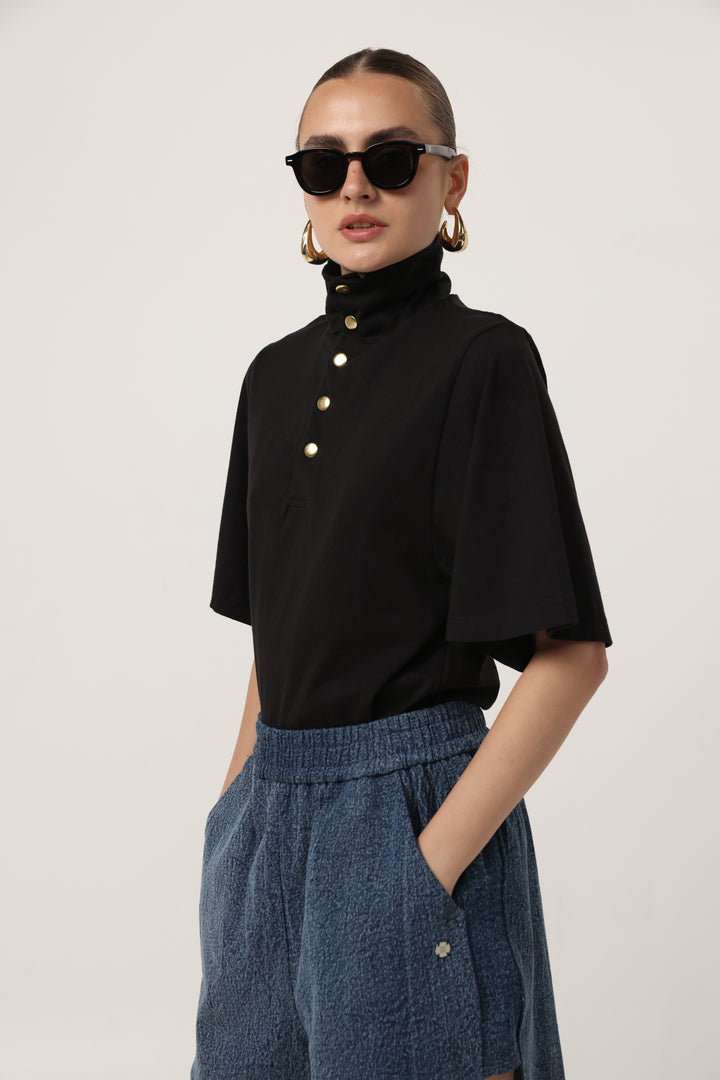 Ely Black Polo