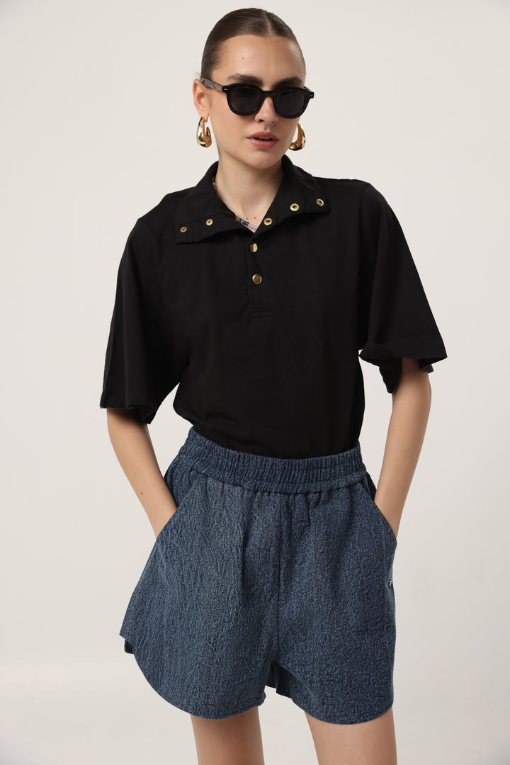 Ely Black Polo