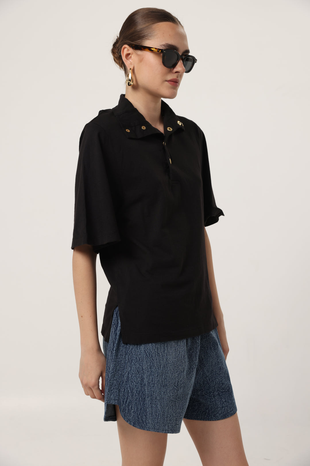 Ely Black Polo