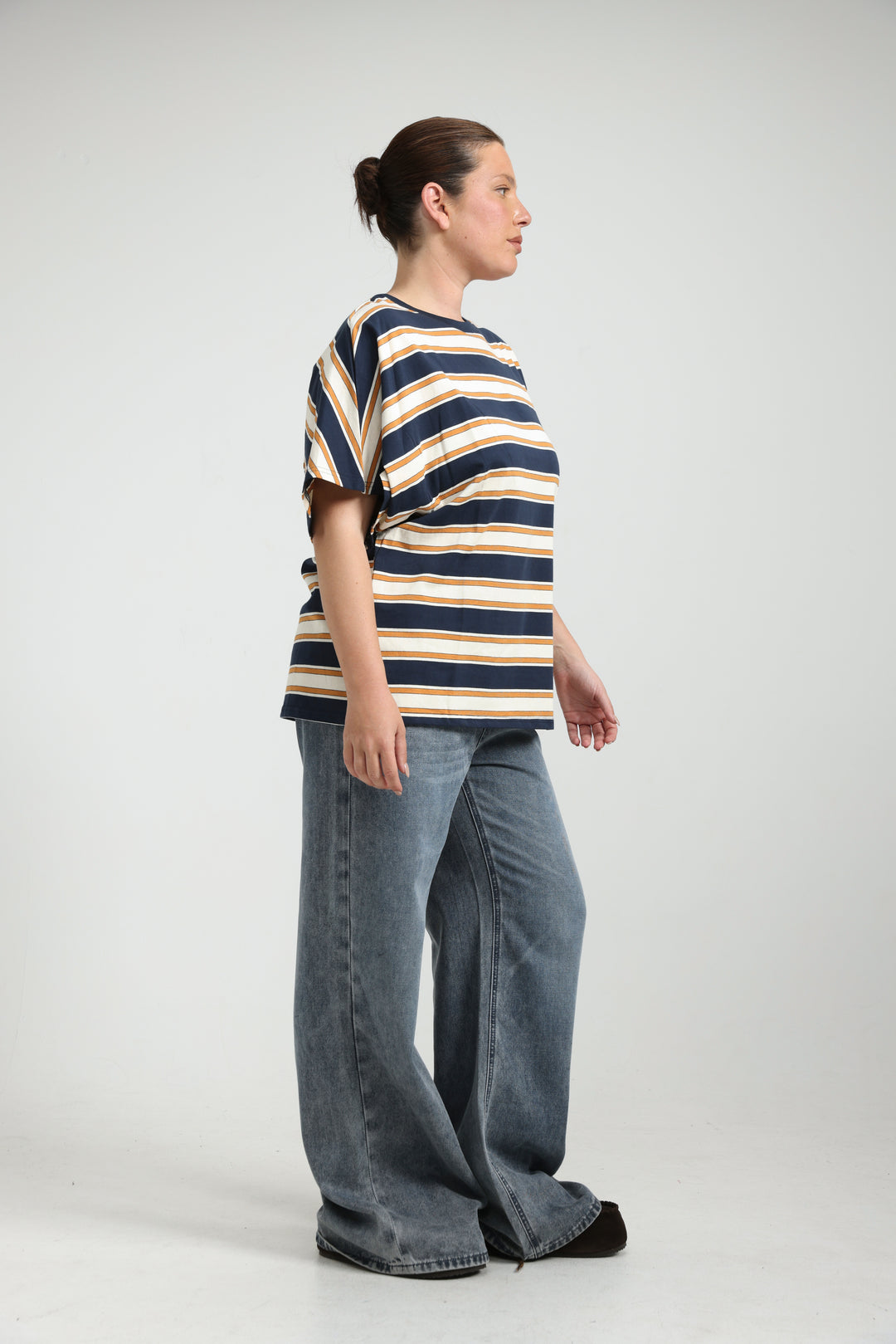 Heartbeat Navy Striped T-Shirt