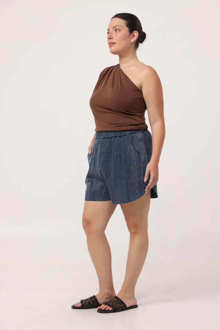 Your Black One Shoulder Shirt