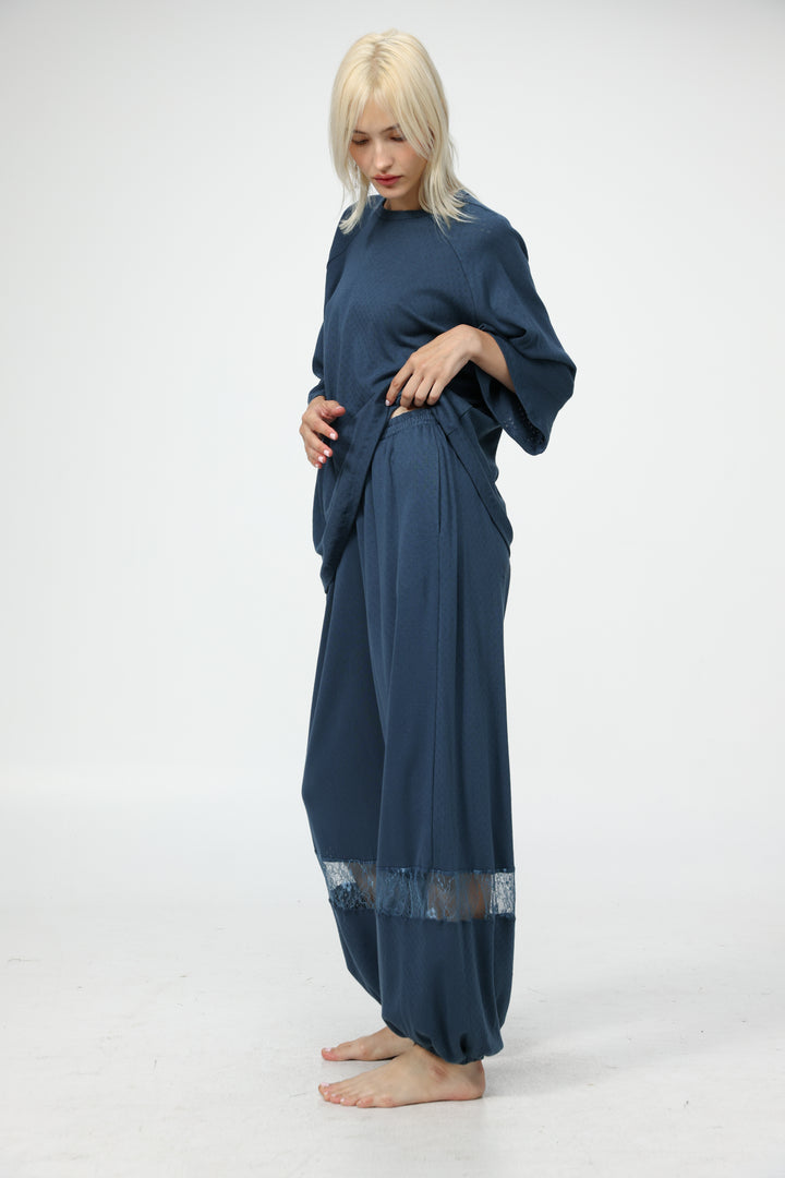Dona Navy Pajama Set