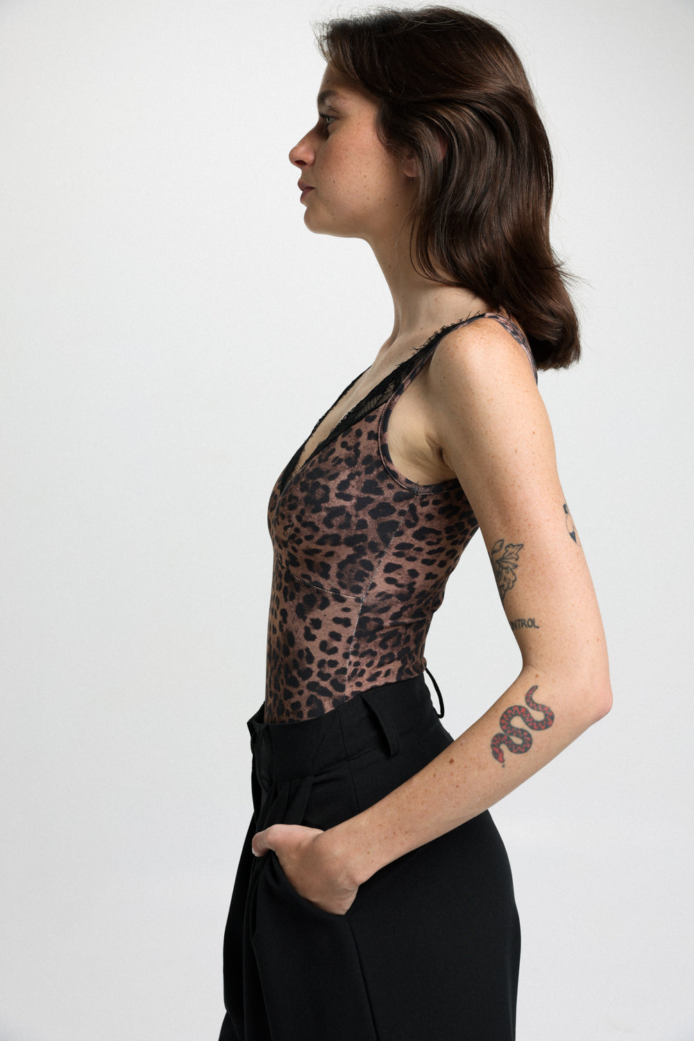 Lace Leopard Bodysuit
