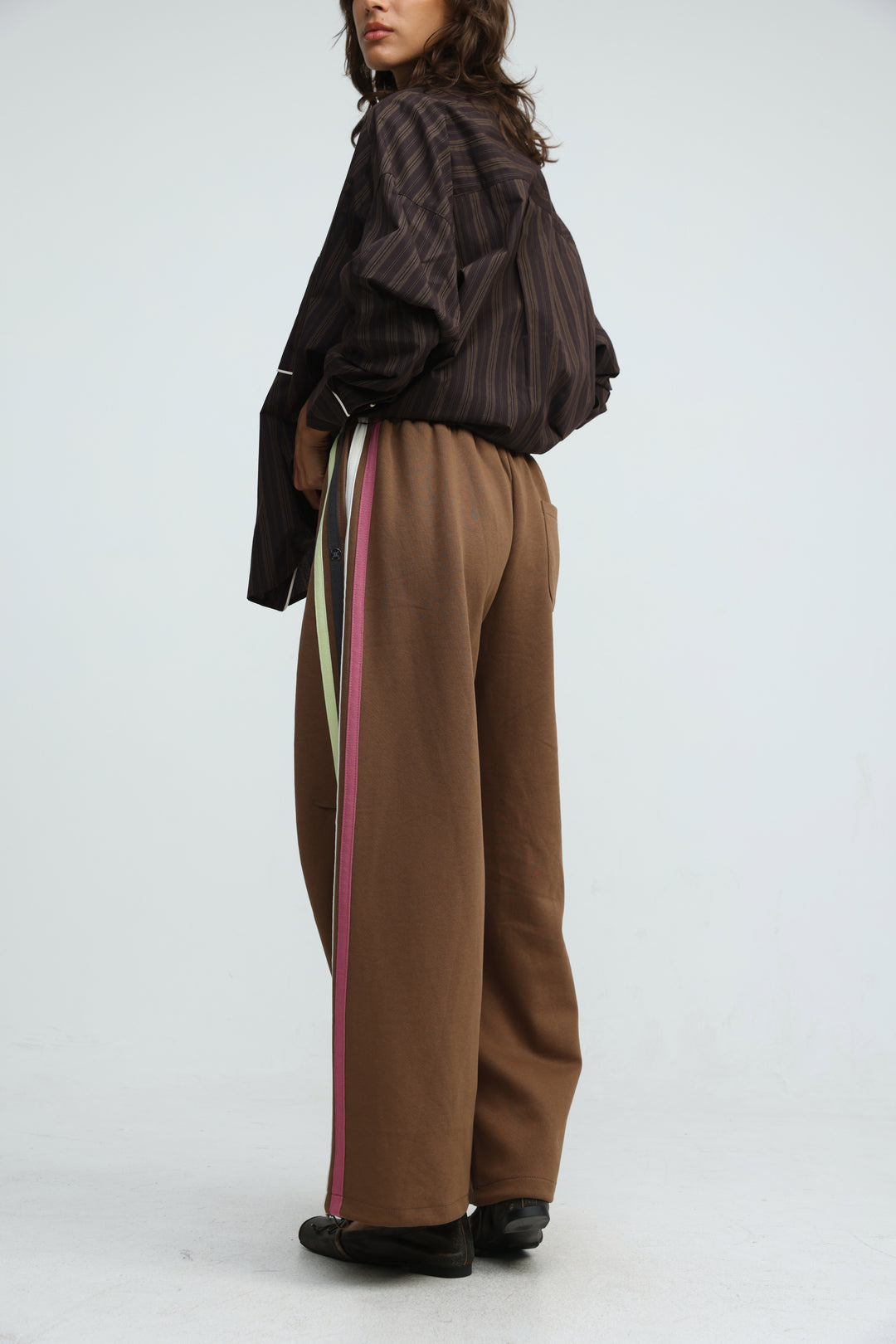 Side Stripes Brown Joggers