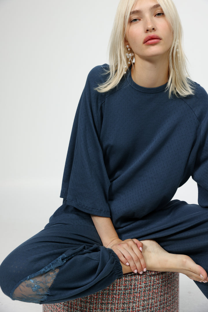 Dona Navy Pajama Set