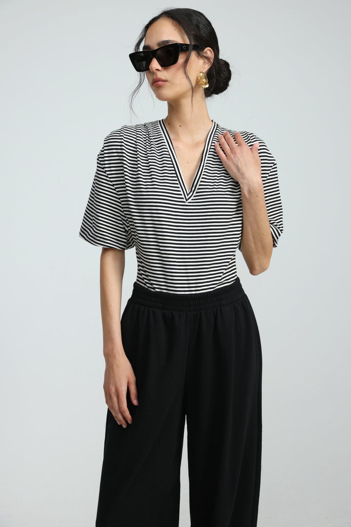Away Black Stripes Bodysuit