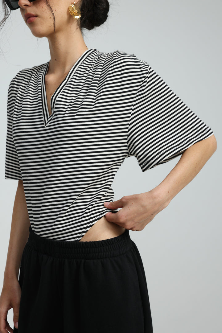 Away Black Stripes Bodysuit